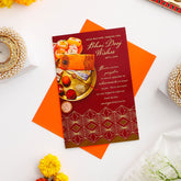Dear Brother Bhai Dooj Greeting Card with Soan Papdi